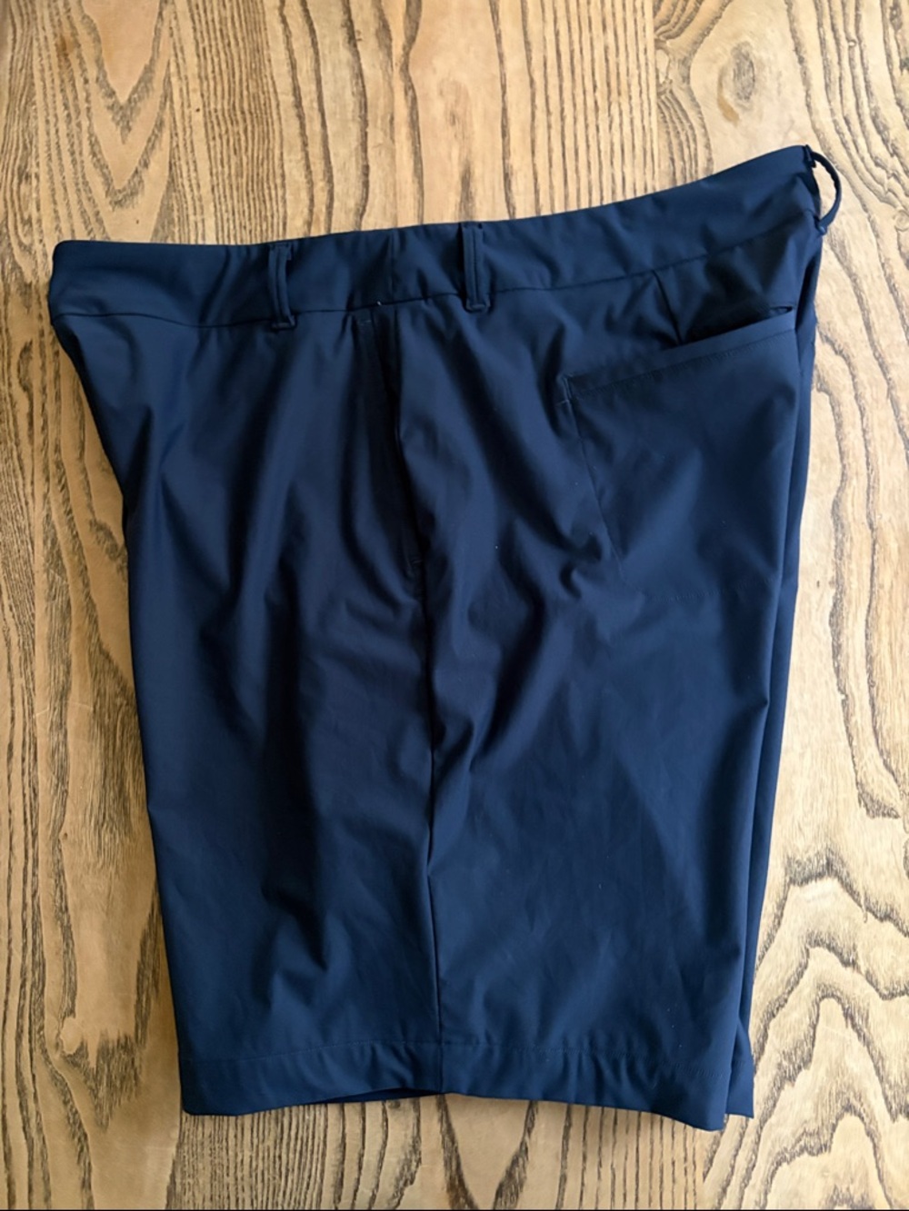 Spanx Sunshine Solutions Stretch Shorts size Large Navy - Picture 11 of 12